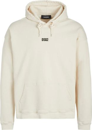 Dsquared2 Hoodie - Heren - Sweatshirts & Hoodies - Beige - Maat: XS Katoen