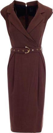 Pinko Amdine Frisottino Terra Dress