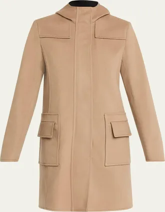 Akris Duffle Reversible Hooded Coat