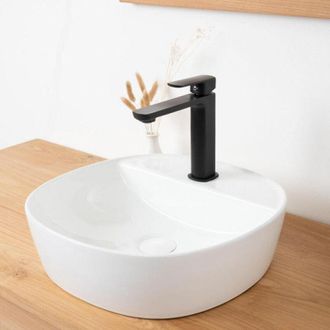 Wanda Collection Wanda Collection - Lavabo Sobre Encimera De Cer&aacute;mica Con Repisa Bahia 41cm