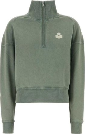Isabel Marant Ross Sweatshirt - Dames - Sweatshirts - Groen - S - Katoen - Hoodies & sweatvesten