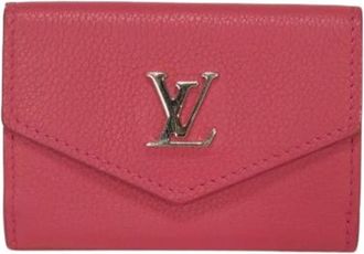 Louis Vuitton Pre-owned Porte Feuille Lock Mini Leather Wallet - Dames - Vintage Accessoires - Roze - ONE Size - Leer - Vintage