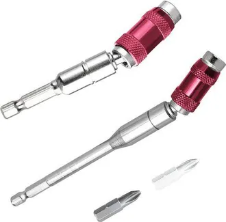 OEM Portapunte Magnetici Rotanti (145 Mm) + Portapunte Da 90 Mm, Cacciavite A Cambio Rapido, Magnete Con Attacco Esagonale Da 1/4, Cacciavite Per Cartonge