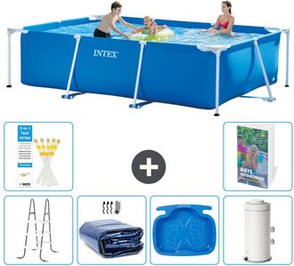 Intex Piscina Con Estructura Rectangular - 300x200x75 Cm - 7-piezas S144