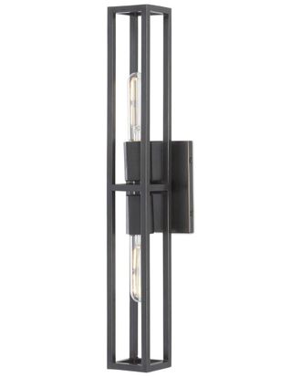 Currey & Company Bergen Bronze 2-Light Wall Sconce