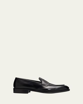 Ferragamo Mens Touring Originali Leather Penny Loafers
