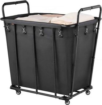 OEM Carro Clasificador De Ropa 300 L, Con Capacidad De Carga 117,9 Kg, Ruedas Giratorias Y Bolsa De Lavander&iacute;a Impermeable, Para Lavander&iacute;a, Resistente Al