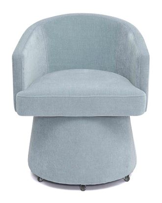 TOV Furniture Tov Furniture Kristen Faded Upcycled Chenille Rolling Desk Chair