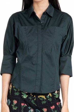 Eva Franco Sibella Shirt In Dark Green