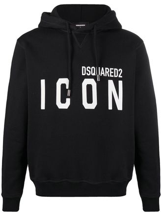 Dsquared2 Hoodie met print - Zwart
