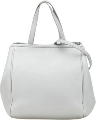 Celine Pre-owned Handbags, female, Gray, Size: ONE SIZE Pre-owned Vintage Leather Handbag