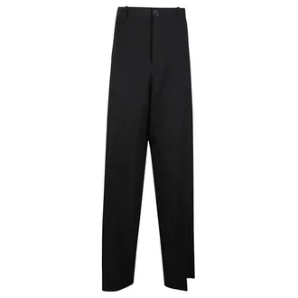 Balenciaga Wide Trousers, male, Black, Size: S Cargo Pants