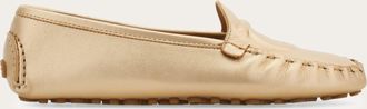 Ferragamo Women Gancini driver loafer Gold Size 4.5