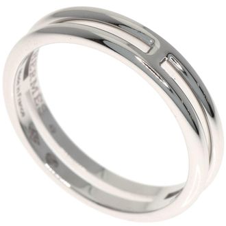 Herm&egrave;s White Gold White Gold (18K) Band Ring (Pre-Owned)