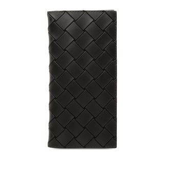 Bottega Veneta Pre-owned Bottega Veneta Calfskin Intrecciato Bifold Long Wallet Ladies 58J85FCXLBL40A3R