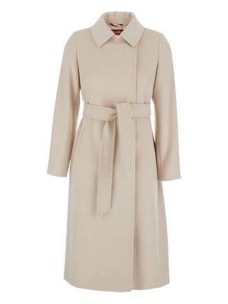 Max Mara Jas met ceintuur - Beige