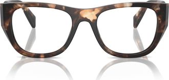 Prada 52mm Cat Eye Optical Glasses in Brown Tortoise at Nordstrom