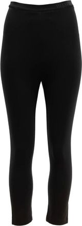 Valentino Garavani Broeken, Dames, Zwart, XS, Leggings met elastische tailleband