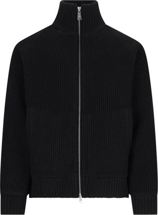 Carhartt Work in Progress Black Banley High-Neck Ribbed Wool-Blend Sweater