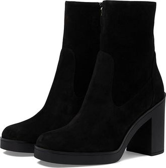 Stuart Weitzman Bethenny 80 Zip Bootie Womens Flat Shoes Black : 11 M, Leather/Rubber