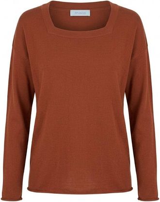 Malo Brown Cotton Womens Womens Sweater