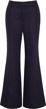 Cara Cara Tristan pinstripe flared trousers - Blue