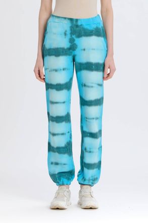 Something Navy Liv Tie Dye Sweatpants In Blue