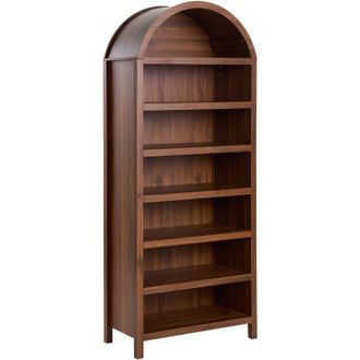 Beliani Shoe Storage Cabinet Dark Brown MDF 6 Shoe Compartments LAMBINA