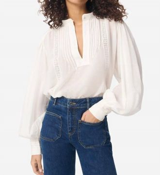 Vanessa Bruno Gania Blouse In Blanc