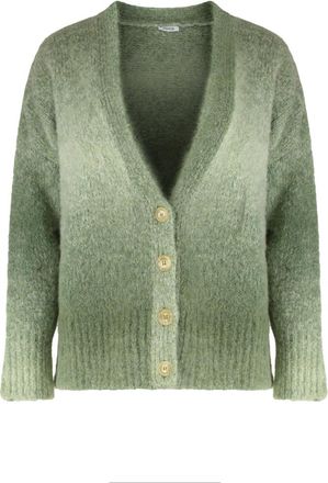 Aspesi Green V Neck Cardigan