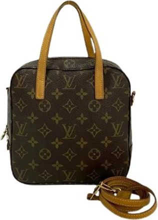 Louis Vuitton Pre-owned Canvas Handtas - Dames - Vintage Handtas - Bruin - ONE Size - Vintage