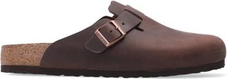 Birkenstock Boston Habana - Heren - Slip ons - Bruin - 44 EU - Leer - Schoenen