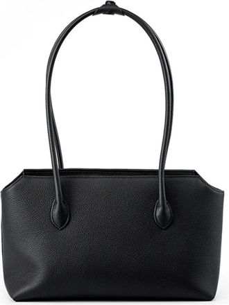 Generic Leather Large Underarm Shoulder Bags, Compatible For Women Shopping Tote Work Ladies Handbags(Black)