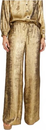 Stellah Rush Wide Leg Pant In Gold
