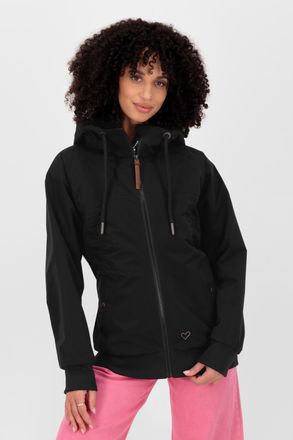 Alife And Kickin Outdoorjacke ALIFE & KICKIN NAMINIAKA, Damen, Gr. XL, schwarz (moonless), Web, Obermaterial: 100% Polyester, unifarben, Jacken Outdoorjacke