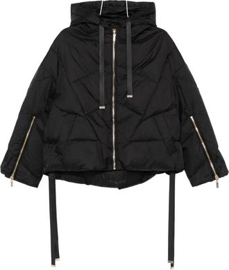 Twin-Set Gevoerd jack met capuchon - Zwart