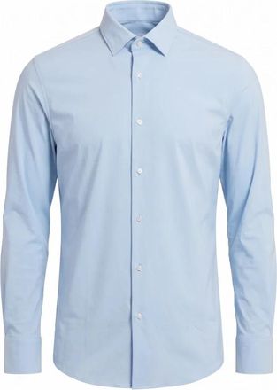 HUGO BOSS P-Hank Slim-fit Shirt - Heren - Zakelijke Overhemden - Blauw - L - Overhemden