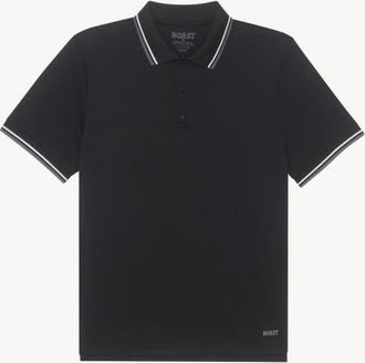 Boast Tipped Match Polo 2.0 in Black Asphalt White at Nordstrom, Size Xx-Large