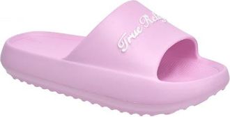 True Religion Foxy Logo Slide in Pink at Nordstrom, Size 10