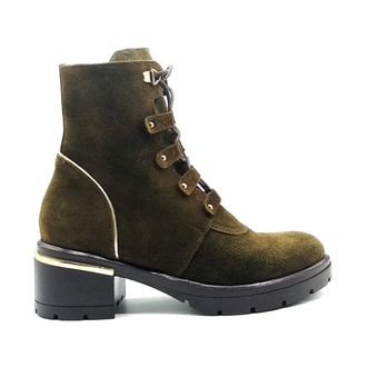 Tosca Blu Schoenen, Dames, Groen, 40 EU, Suède, Enkellaarsjes