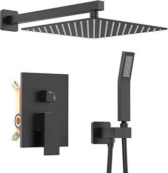 OEM Sistema De Ducha De 8 Pulgadas Con Cabezal De Ducha De Alta Presi&oacute;n, Cabezal De Ducha De Mano, Kit De Grifo Decorativo Para Ba&ntilde;era Y V&aacute;lvula De Grifo 