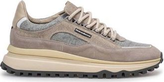 Floris Van Bommel De Gripper 03.02s su&egrave;de sneakers lichtbruin