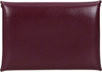 Jil Sander Leather Envelope Wallet - Burgundy