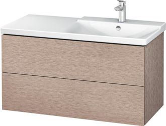 Duravit Duravit L-cube Mueble De Pared 1020mm, Profundidad 481, 2 Cajones, Apto Para P3 Comfort Art&iacute;culo 233410, Lavabo A La Derecha, Color: Roble Cachemir Ch