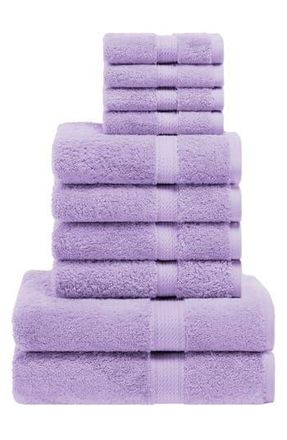 Superior Egyptian Cotton 10-Piece Towel Set in Purple at Nordstrom Rack, Size 10 Piece Set