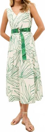 Marie Oliver Posey Midi Dress In Palm
