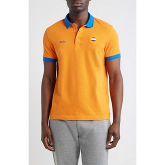 BOSS Lux Paddy Cotton Polo in Netherlands at Nordstrom, Size Xx-Large