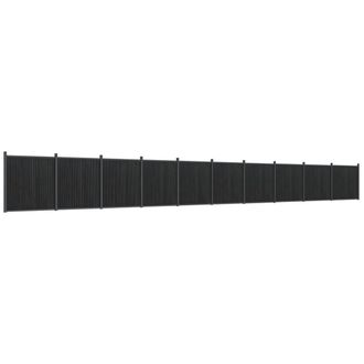 Berkfield Home Fence Panel Grey 1737x186 cm WPC