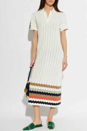 Paul Smith Cotton Dress With Striped Pattern, Womens, White