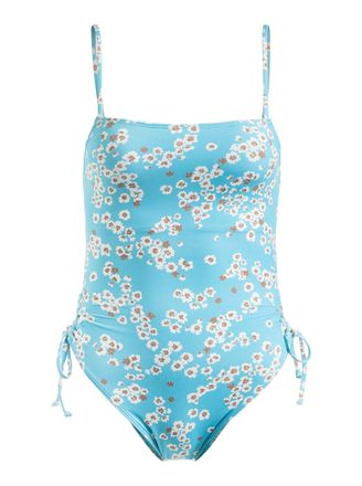 Roxy Badeanzug ROXY Printed Beach Classics, Damen, Gr. S, blau (maui blau margarita), 87% Nylon, 13% Elasthan, Badeanz&uuml;ge Badeanzug